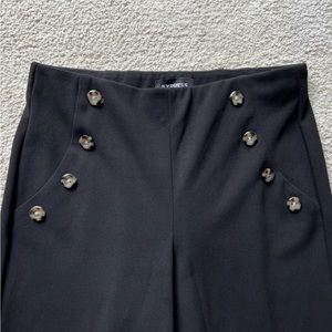 Express High Rise Wide Leg Sailor Style Trouser Pants, Black, New with Tags